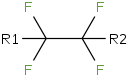 FC(C(F)(F)[*:1])(F)[*:2]