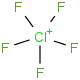 F[Cl+](F)(F)(F)F