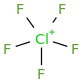 F[Cl+](F)(F)(F)F